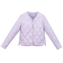 Down lining womens lightweight down jacket middle-aged mothers close-fitting vest winter jacket fashionable base warm coat