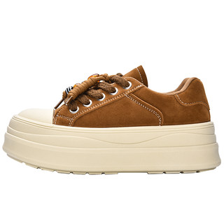 Retro beaded thick-soled sneakers for women 2025 autumn and winter new versatile casual shoes bread heightening sneakers platform shoes