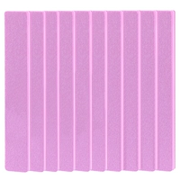 10 квадратных папок из розовой губки, двусторонние матовые 100/180