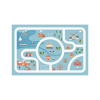 Boys toy car track car parking lot entertainment mat