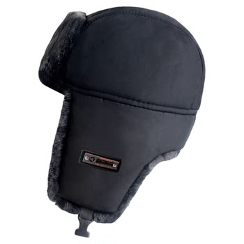 Large head circumference water-repellent thickened plush ear protection cotton hat for men