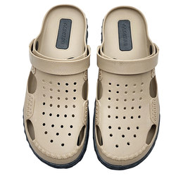 Imported soft-soled Vietnamese Wentu sandals for men, natural rubber latex toe-caps, non-slip sandals, beach shoes, clogs