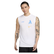 Nike Nike official Morant mens quick-drying sleeveless basketball T-shirt summer new knitted casual sports FV8401