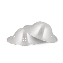 vcoool Silver Breast Shield Nipple Protector Pure Silver Steel Nipple Protector Anti-Friction Large Diameter Breast Shield Thin Large Breasts