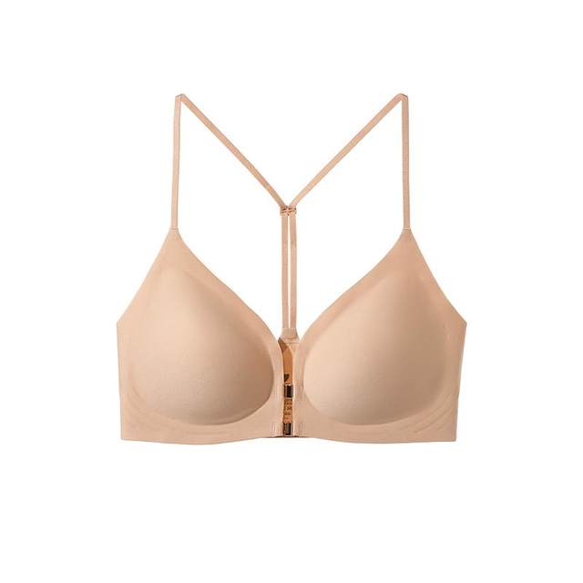 Ubras button-front bra with push-up lace for beautiful back