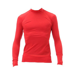 TIGORA adult running fitness football children's sports tight clothing mid-high collar long-sleeved softball baseball lining