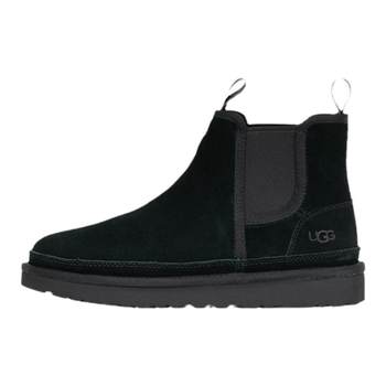 Ugg plush short-leg chelsea snow boots