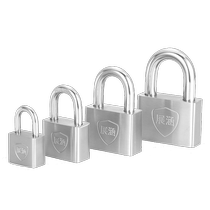 Zhanhan 304 stainless steel padlock waterproof rust-proof and rain-proof lock head lock door pass unlock outdoor outdoor door lock