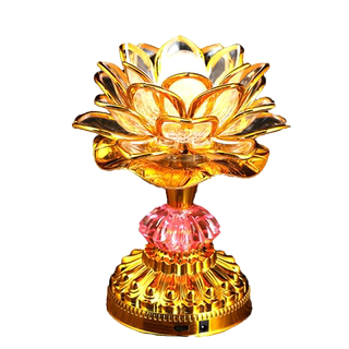 Colorful lotus lantern to realize your dream and good luck led ever-light lantern