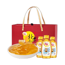 The time-honored Chinese brand Baihua brand old Beijing honey 3 bottles of mass-market honey gift box packaging 450g bottles*3