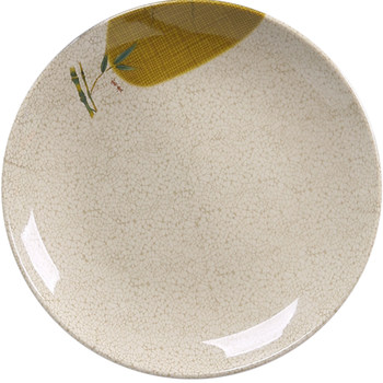 Melamine disc imitation porcelain plastic round fruit plate meal plate fast food plate commercial hotel western food plate buffet restaurant