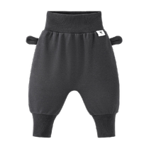 Mini bala bala baby casual butt pants winter baby boys and girls high waist belly protection warm childrens trousers