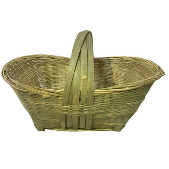 Sichuan purely hand-woven bamboo weaving hand-held shopping basket