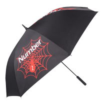 NUMBER Golf Umbrella Single Layer Umbrella Windproof Rainproof Sunscreen Parasol Spider Pattern nmu-008