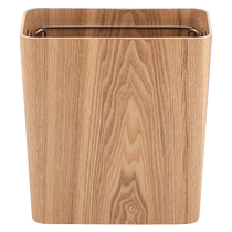 MUJI wooden trash can with bag clip for bathroom kitchen living room home