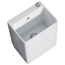 Yuan Jiang increased the height of 50cm to wash the mop pool balcony rectangular ceramic mop basin large mop pool 40×30