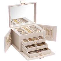 VLANDO jewelry box large capacity necklace bracelet jewelry storage box exquisite birthday gift for girls