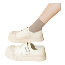 Daphne rice white sneakers for women summer 2024 new thick-soled increased height lightweight versatile casual sports white shoes