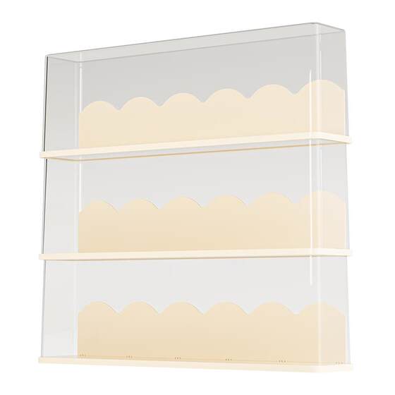 Figure storage box suitable for labub enamel doll extended display box transparent trendy play pendant end box dust box
