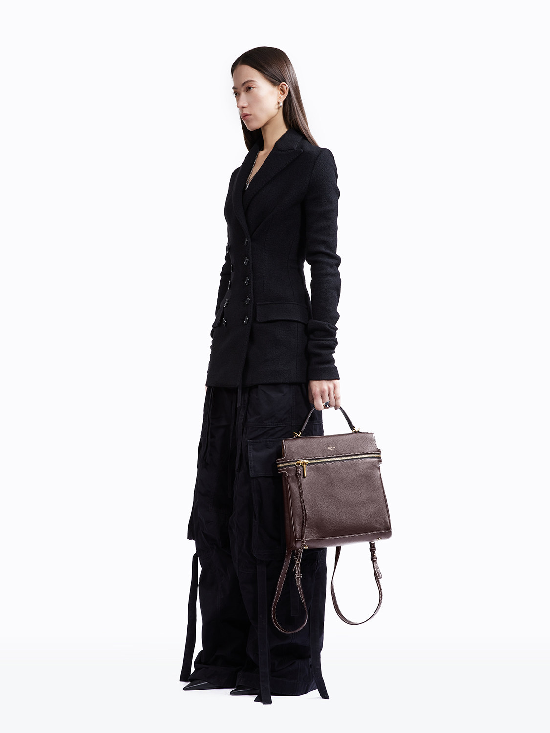 GROTTO's new R66 leather backpack/laptop bag/travel shoulder bag/gift gift