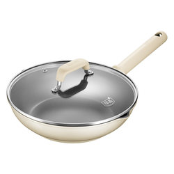 Supor Titanium Ceramic Non-Stick Frying Pan for Home Use, Fluorine-Free, Suitable for Frying Eggs, Compatible with Gas and Induction Cookers