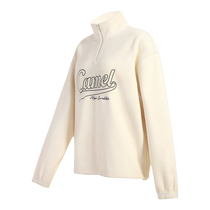Camel sweatshirt 24 new winter new stand-up collar thickened warm mens and womens same style fleece outdoor tops couple jackets