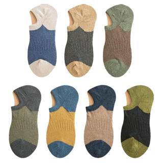 5 Pairs of Summer Quarter Cotton Socks and Boat Socks Stealth Trend