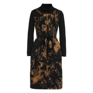 乔万尼新品连衣裙软糯亲肤绵羊毛百搭长裙EI4E526