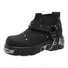 Subculture Martin boots men's thick-soled heightening short boots cos personality punk style work boots high-end Chelsea boots