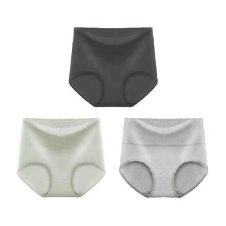 猫人高腰内裤女纯棉收腹全棉抗菌女士提臀中腰内裤透气女生款短裤
