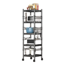 Kitchen sandwich rack floor-standing multi-layer multi-functional storage rack for pots and microwave oven rack household storage rack