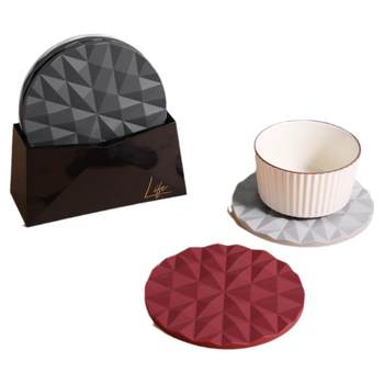 Light luxury nordic silicone high temperature thickened insulation pad