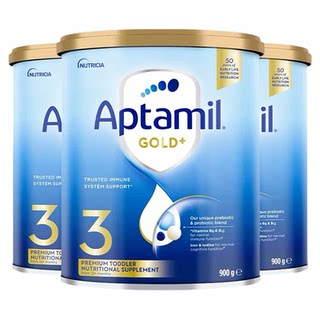 爱他美aptamil进口金装婴幼儿配方奶粉3段900g 百亿补贴规格可选