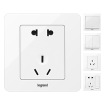 970 Legrand switch socket panel one open five-hole usb with switch air conditioning socket 86 type Wei Lai ceramic white