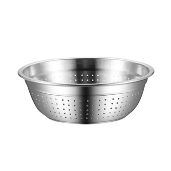 304 stainless steel basin food grade household kitchen washing vegetables draining rice leaking basin and doughing eggs large basin set