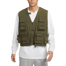 Nike Mens Functional Vest Summer New Loose Woven Casual Sports Workwear Jacket FN3215-325