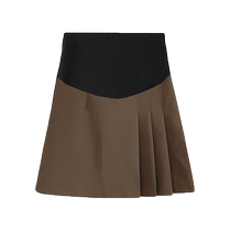 Maternity wear autumn wear 2024 new fashion temperament age reduction slimming high waist belly skirt adjustable short skirt