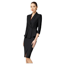 High-end professional suit suit for women 2024 summer new fashion temperament womens hotel front desk reception work clothes