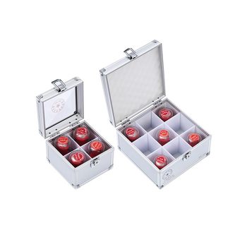 Official seal box storage box aluminum alloy hand-held with lock free shipping multi-functional financial seal seal box seal box seal box
