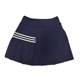 Marathon high elastic three-bar stripe tennis skirt running skirt
