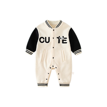 Fanhunting baby clothes autumn clothes newborn boy jumpsuits one-piece clothes for the full moon and a hundred days to go out clothes for spring and autumn.