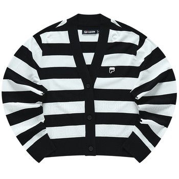 ເສື້ອຢືດເສື້ອຢືດຂອງຜູ້ຍິງ FILA FUSION ທີ່ມີທ່າອ່ຽງໃນລະດູຮ້ອນ breathable ວ່າງຄໍ V-neck striped cardigan jacket