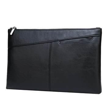 Men's handbag casual envelope soft leather large capacity