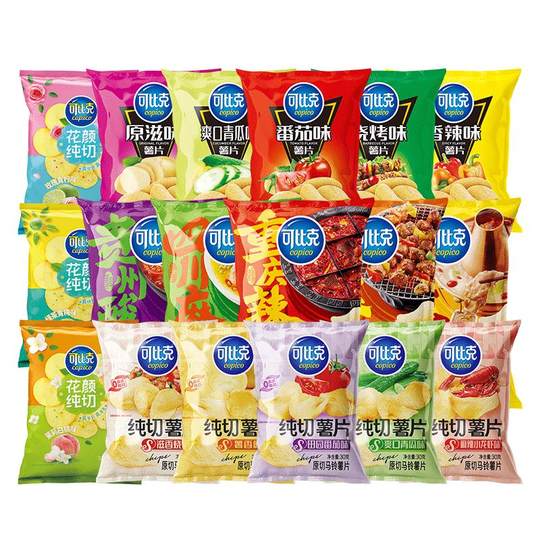 可比克薯片24元任选10包组合一大包零食膨化小吃休闲食品囤货