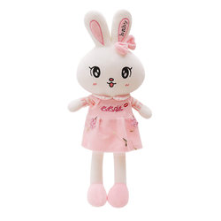 ງາມພຽງເລັກນ້ອຍ rabbit doll ຄູ່ຜົວເມຍ plush toy ສີຂາວ rabbit doll doll ນອນ pillow ຜ້າ doll ແມ່ຍິງ