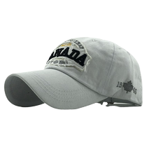 2024 new summer maple leaf embroidered outdoor sun visor baseball cap fashionable and trendy style good-looking