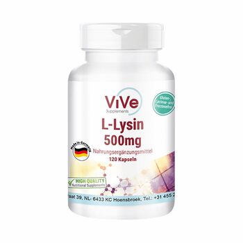 ເຢຍລະມັນ ViVeSupplements lysine compound growth tablets calcium non-hormonal tablets 120 capsules