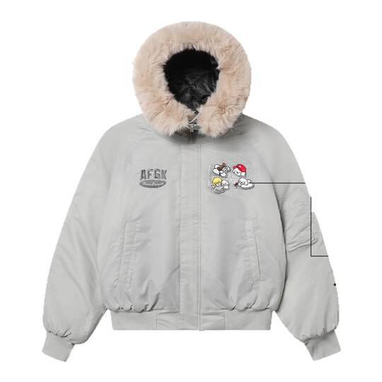 AFGKxTombonia Velcro Wool Collar Cotton Clothes