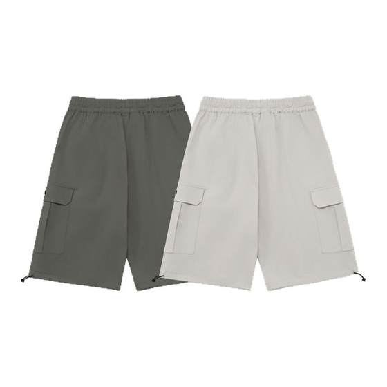 
BODYDREAM BM Outdoor Sports Woven Working Pants New Style Men's Shorts Loose and Casual Five-Part Straight Pants