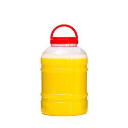 Five 5 pounds thickened honey bottle transparent honey pot plastic bottle large capacity 6 pack 10 food grade empty sealed jar